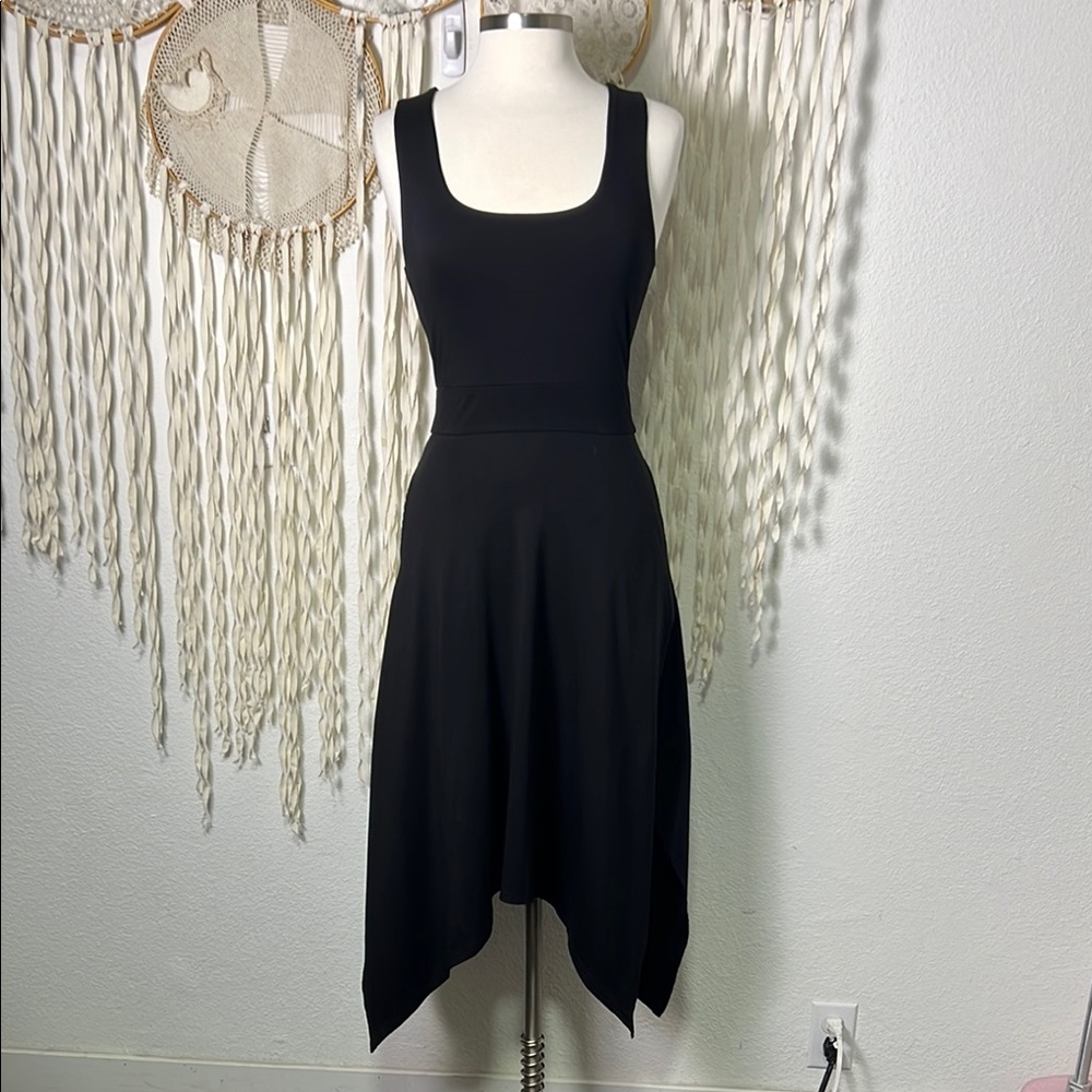 Pact Black Midi Dress